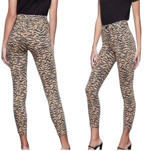 Good American Good Waist Crop Zebra Sz 12 / 31 High Waist